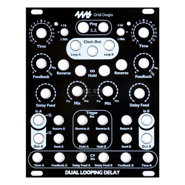 4MS Dual Looping Delay Black Faceplate
