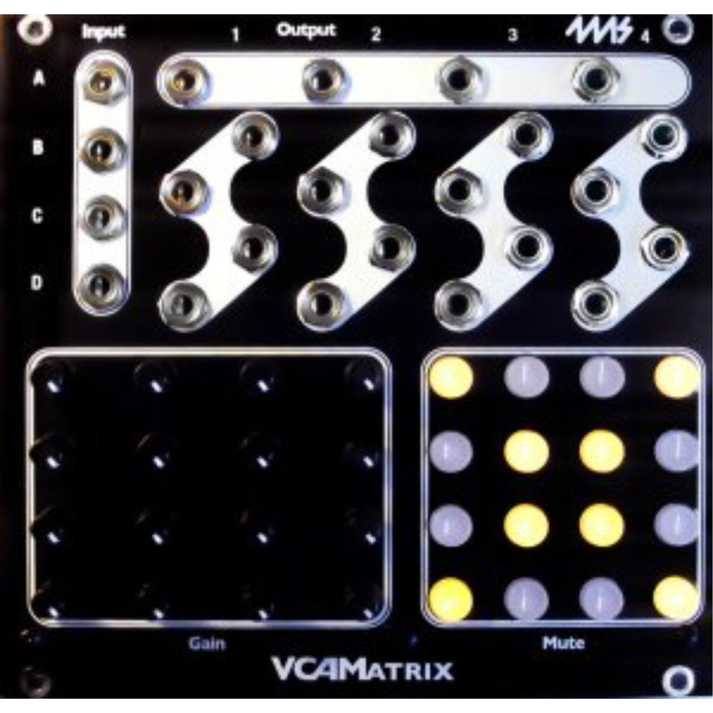 4MS VCA MATRIX BLACK FACEPLATE