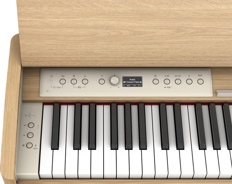 Roland F701 Digital Piano Light Oak W/Bench