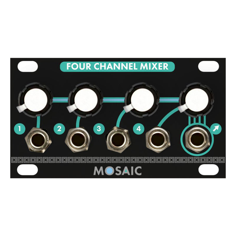 MOSAIC FOUR CHANNEL MIXER BLACK