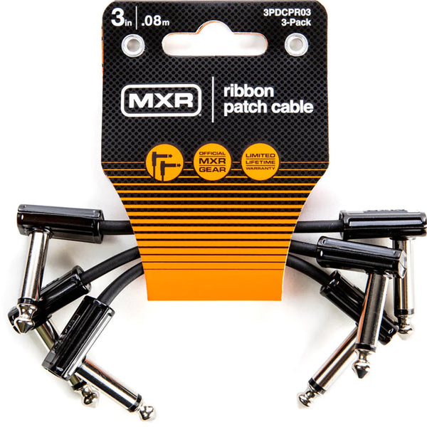 MXR Ribbon Patch Cable 3 In 3/Pk