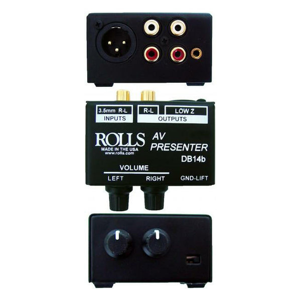 ROLLS DB14B AV PRESENTER STEREO PATCH DI