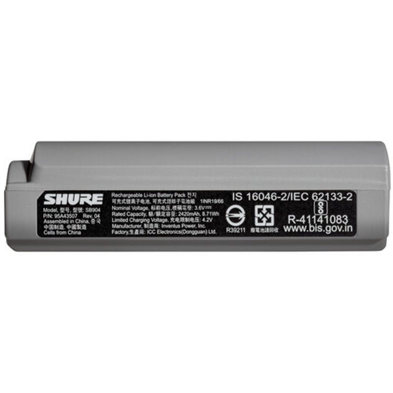 Shure SB904 Lithium-Ion Rechargeable Battery