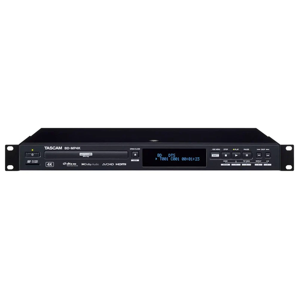 Tascam BD-MP4 Lecteur Blu-Ray 4K UHD télécommandable