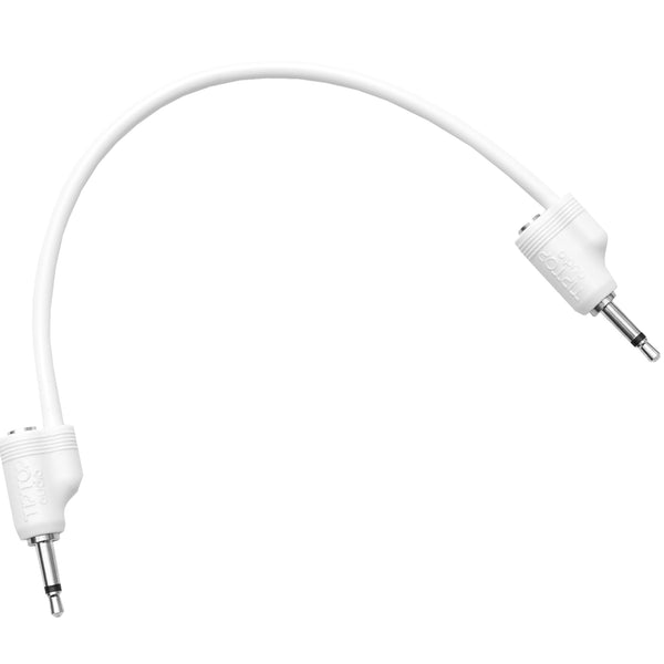 Tiptop Stackable White 20CM Eurorack patch Cable 5 Pack