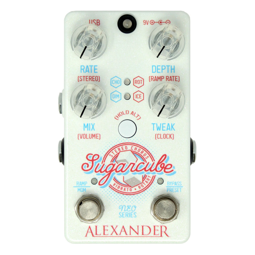 Alexander Pedals SugarCube Stereo Chorus White