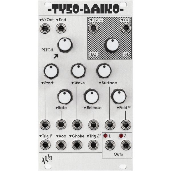 dual 12-bit digital wavetable drum voice voltage control analog EQ