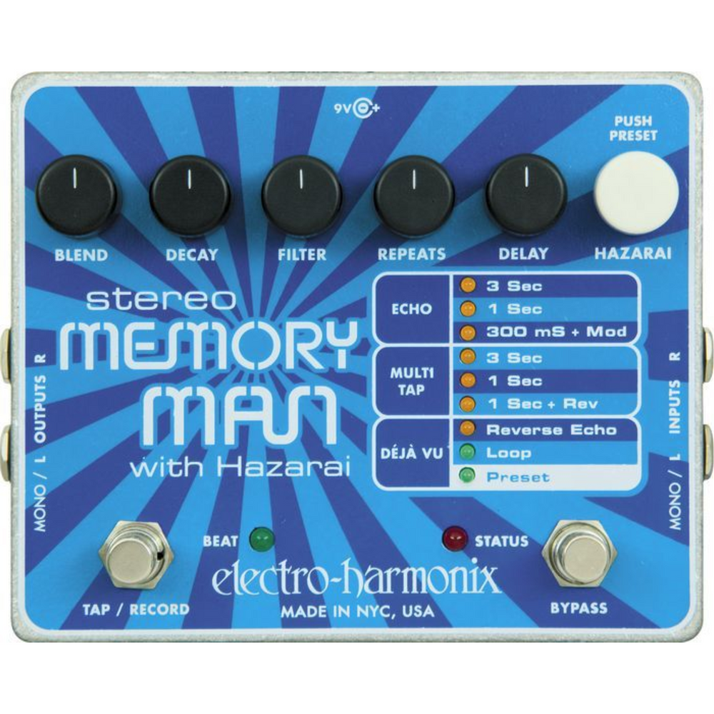 Electro-Harmonix Stereo Memory Man w/Hazarai