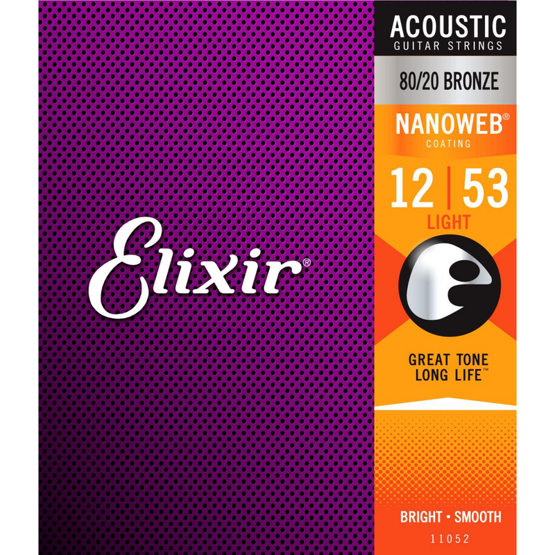 ELIXIR 11052 ACOU GTR-6 STR-NW-LITE GAUGE .012 - .053