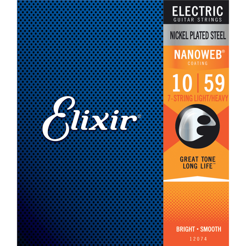 ELIXIR 12074 ELEC GTR-7ST-LT/HVY10-59