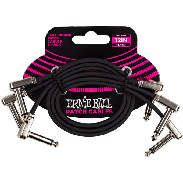 ERNIE BALL EB 12" FLAT RIBBON PATCH CABLE