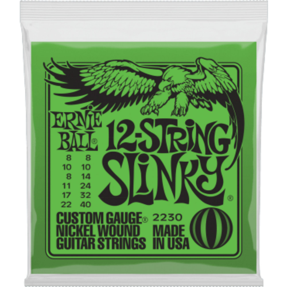 ERNIE BALL 12 CORDES SLINKY GREEN