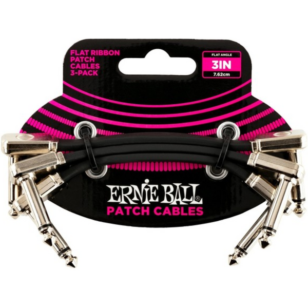 ERNIE BALL EB 3" FLAT RIBBON PATCH CABLE