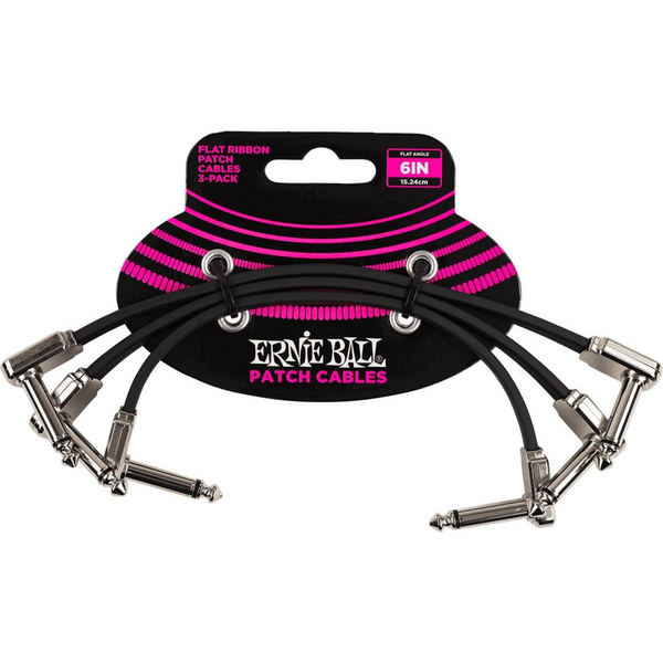 Ernie Ball EB 6" Flat Ribbon Patch Cable