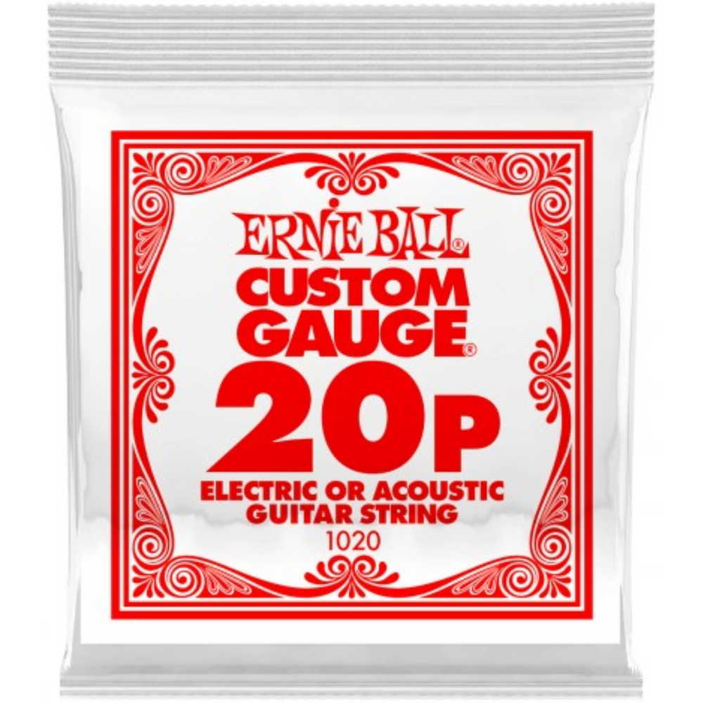 ERNIE BALL EBP01020 SINGLE PLAIN STL ACOU/ALEC-020