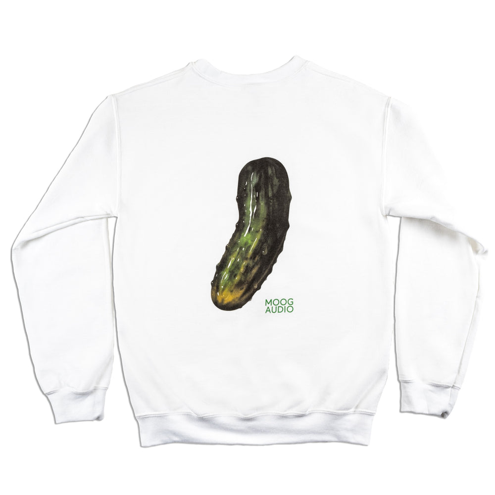 MOOG AUDIO WHITE CREWNECK PICKLE XLARGE