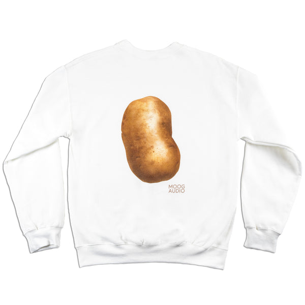 MOOG AUDIO WHITE CREWNECK PATATE XLARGE