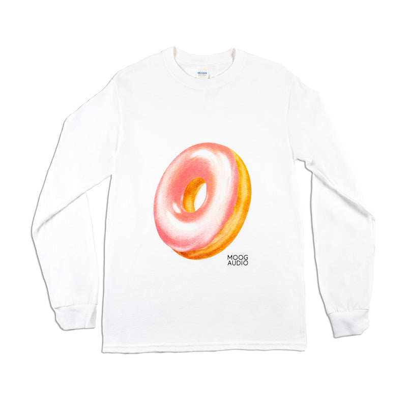 MOOG AUDIO WHITE LONG SLEEVE DONUT MEDIUM