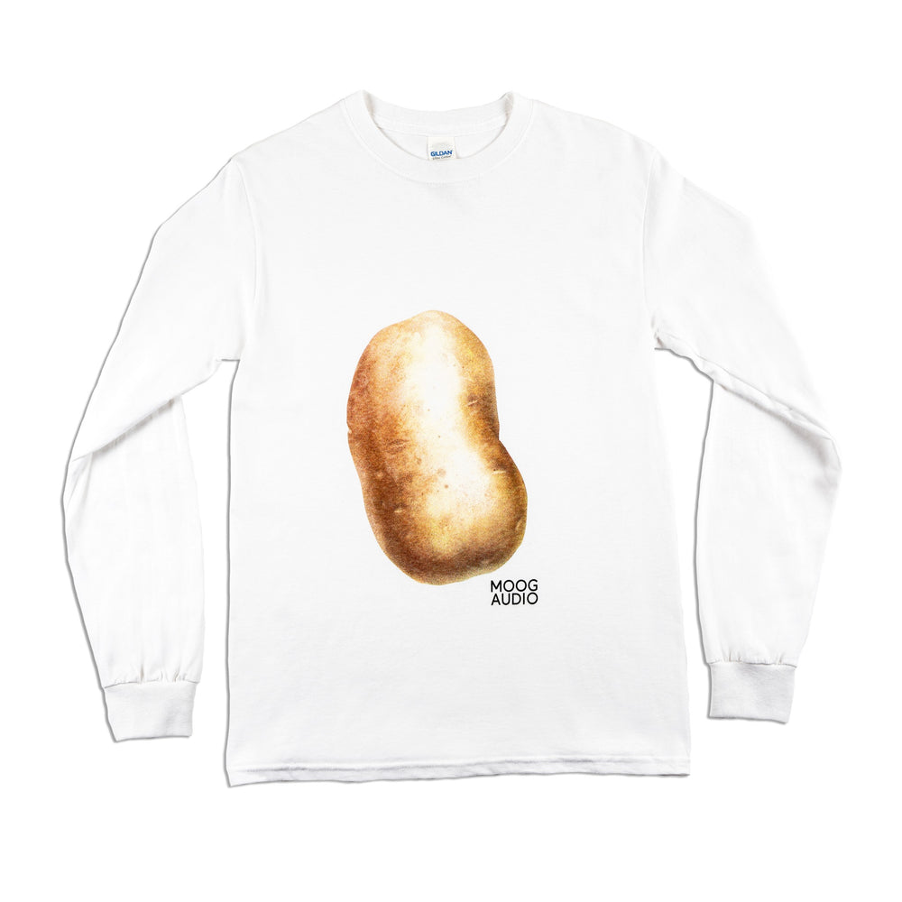 MOOG AUDIO WHITE LONG SLEEVE PATATE MEDIUM