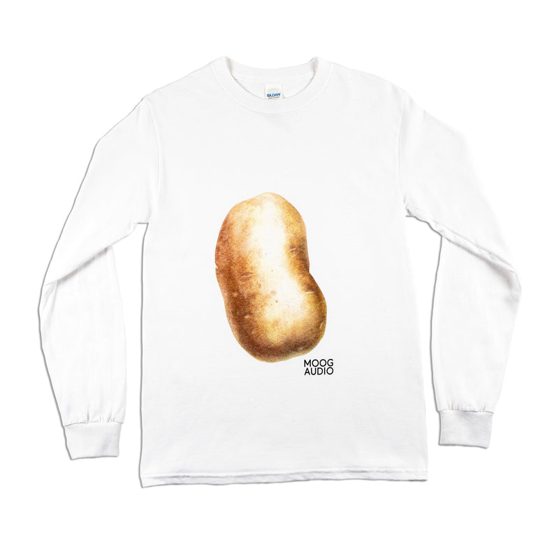 MOOG AUDIO WHITE LONG SLEEVE PATATE MEDIUM