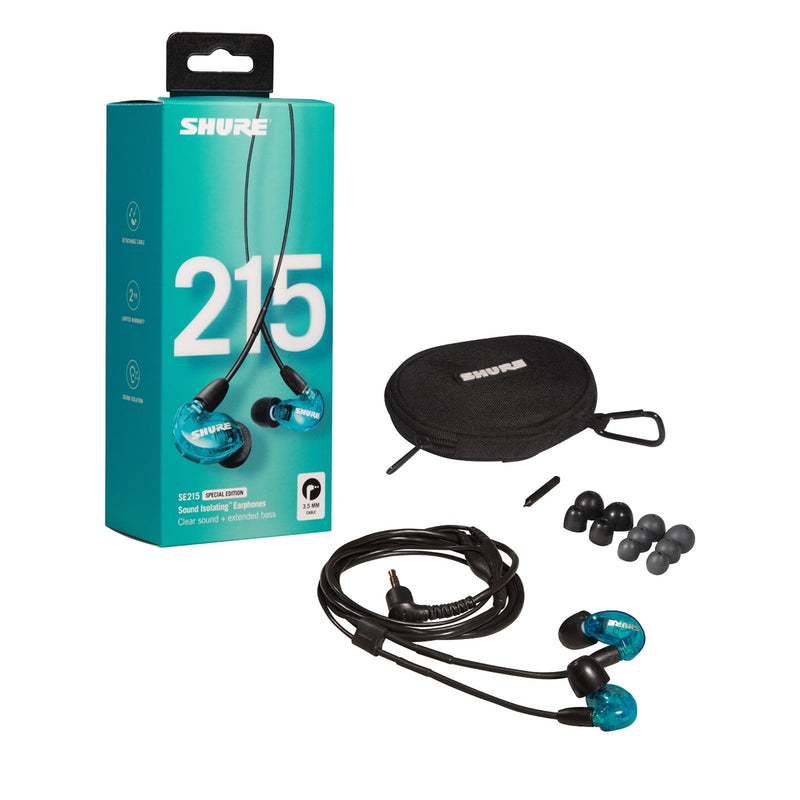 Shure SE215SPE BLUE Sound Isolating Earphones