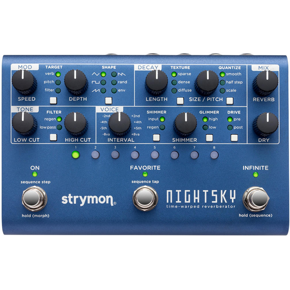 STRYMON NightSky Time-Warped Reverberator Pedal