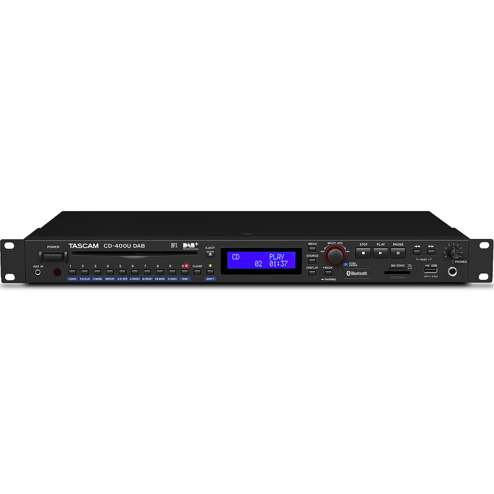 Tascam CD-400U CD/SD/USB Player w/Bluetooth & AM/FM Tuner