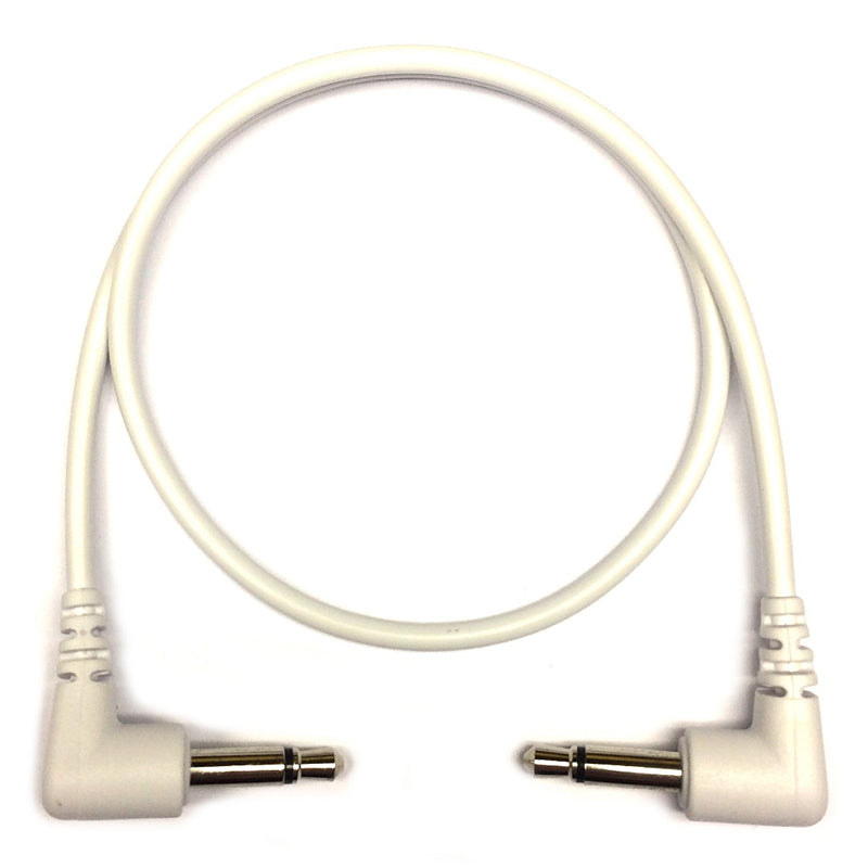 Tendrils Right Angled Eurorack Patch Cable 30CM White