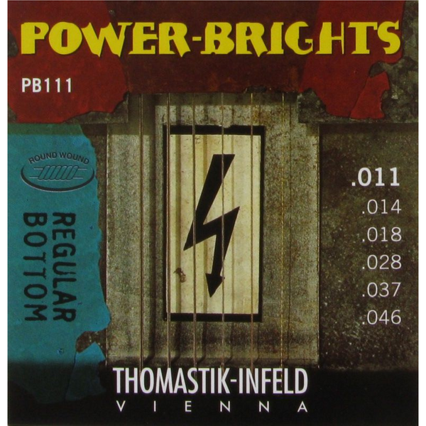 THOMASTIK INFELD TGPB111 SET DE GUITARE, POWER BRIGHTS