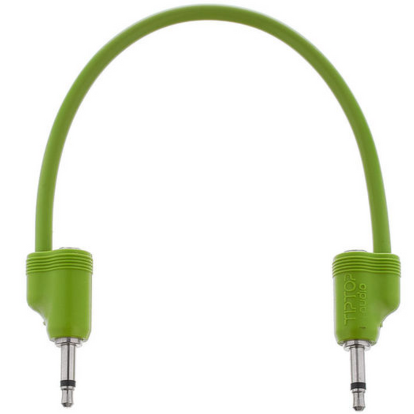 Tiptop Stackcable Green 20CM Eurorack Patch Cable