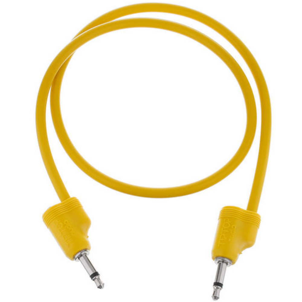 Tiptop Stackcable Yellow 50CM Eurorack Patch Cable